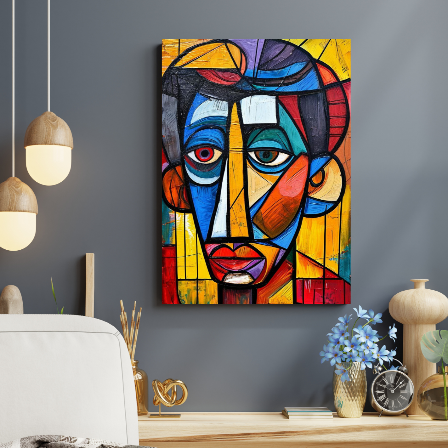 Tableau Visage Fracturé