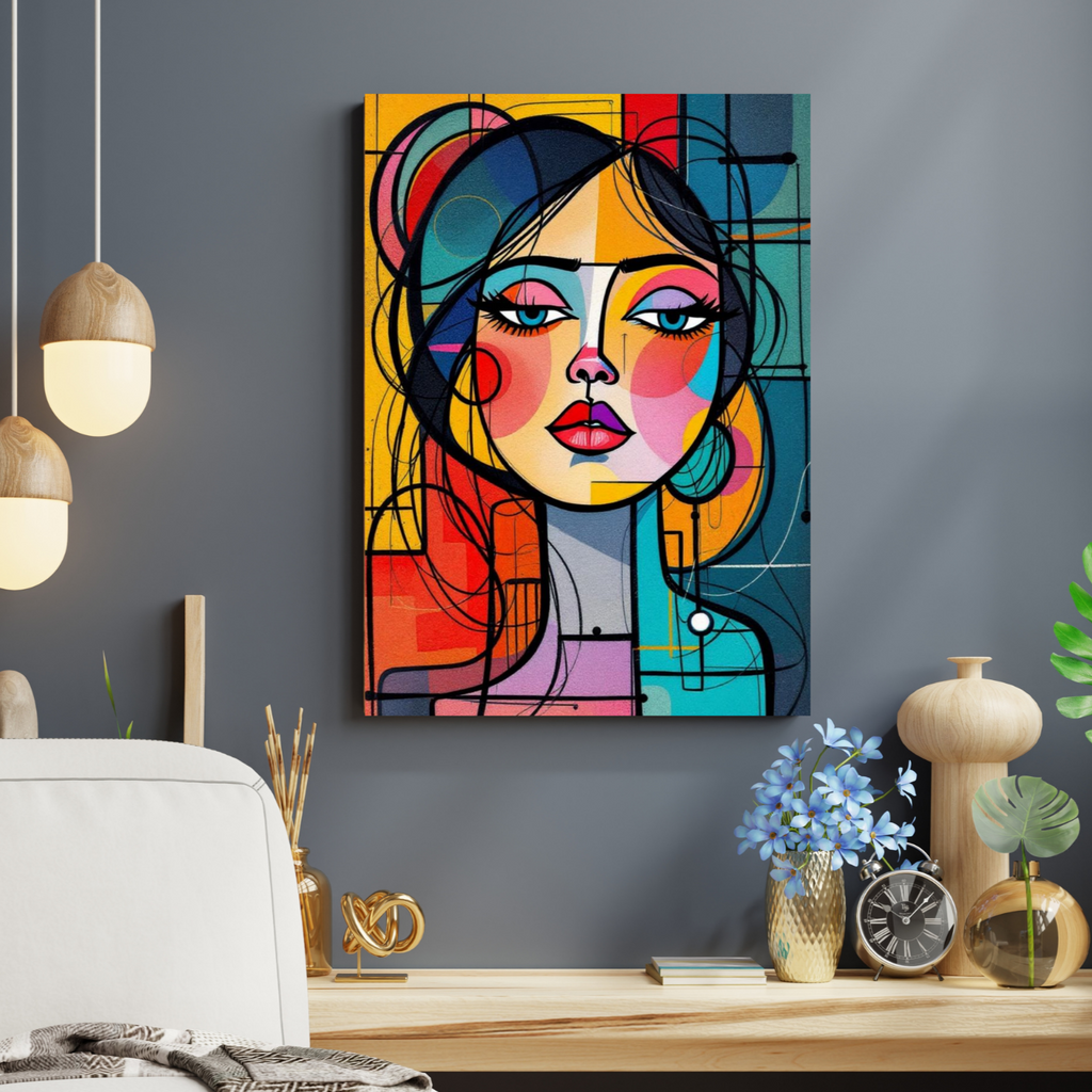 Tableau Visage en Harmonie