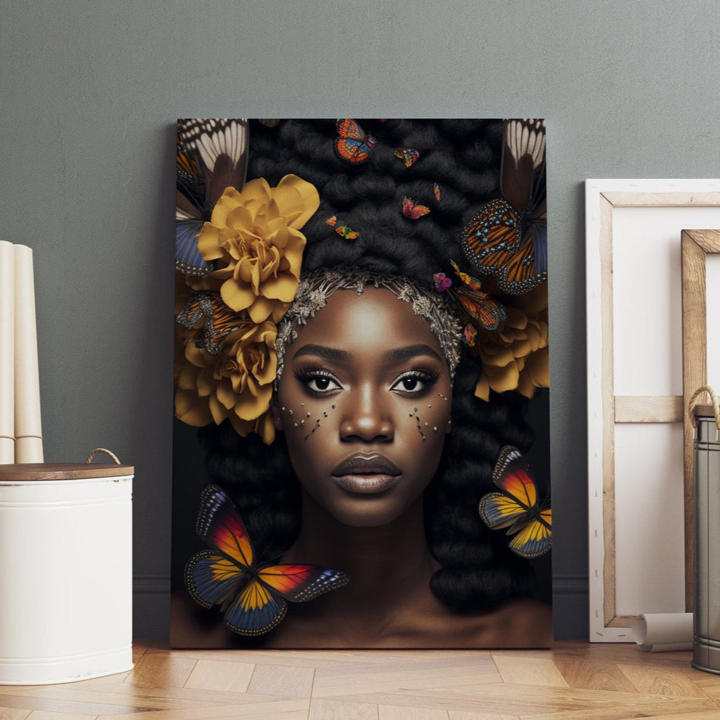 butterfly black girl